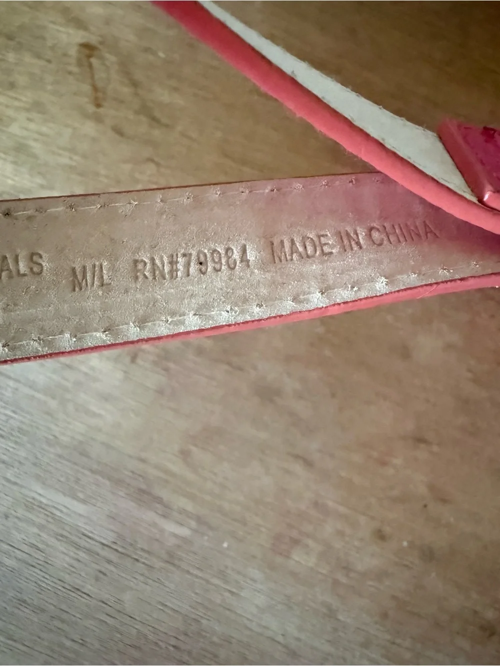 Pink Croc-Embossed Women's Belt with Silver Buckle